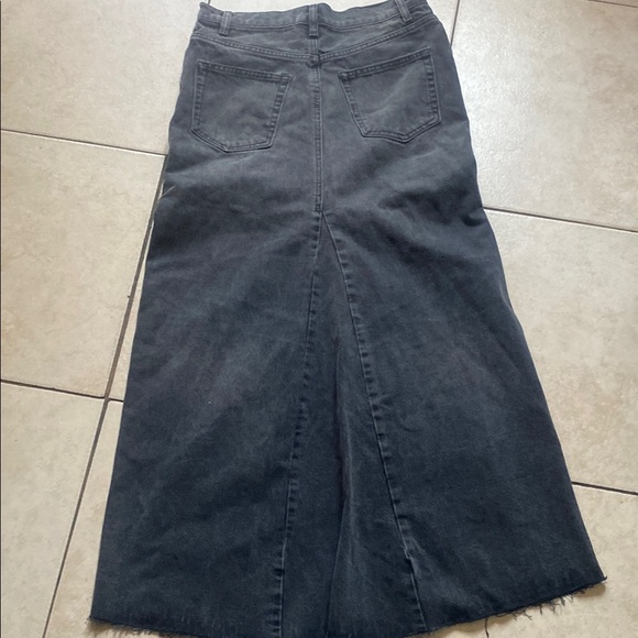 Reformation Black Maxi Trumpet Skirt for Work - Picture 5 of 11